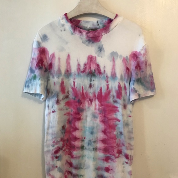 Asos T-Shirt Muscle Fit Tie Dye Custom New - Picture 15 of 15